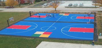 Commercial Projects Photos of various commercial projects. For information on a specific project, please contact SportProsUSA at (877)466-7765.