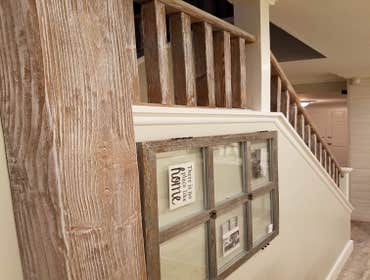 Exposed wood work