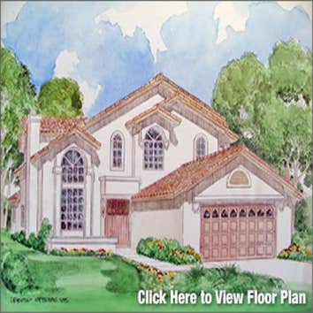 Wild Flower West Homes - Plan #5 Plan #5 is 2,670 square foot two story home with four bedrooms and three bathrooms. It features a formal dining and li