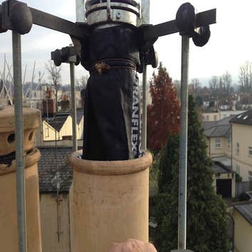 Furan Flex FuranFlex® is the only non-destructive procedure with which chimneys of any shape, size or length can be lined with a corrosion-proof, flame