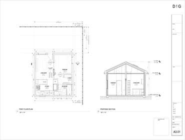 Floor Plan and Section