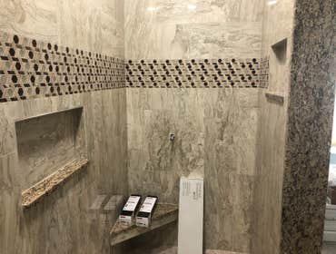 master shower 12' ceiling