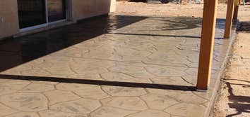 Random Stone Stamp Patio