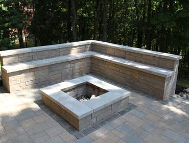 Bench and Fire pit