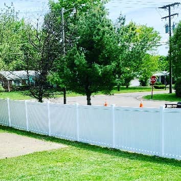 Wood and Vinyl Fence
