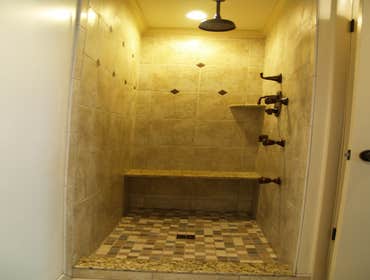 Spa for a small space A luxury feel was achieved in a smaller master bath