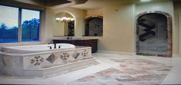 Project photos from Pacific Tile Here are some examples of our custom installation of stone and ceramic tile in a custom home in Santa Rosa.