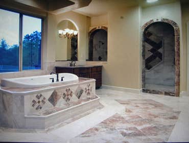 Project photos from Pacific Tile Here are some examples of our custom installation of stone and ceramic tile in a custom home in Santa Rosa.