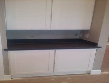 Quartz slab hall top.