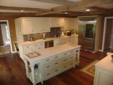 Painted Kitchen with island