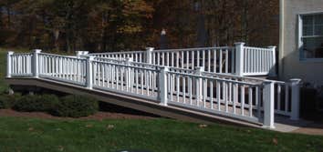 Decks Planned and built this 720 sq. ft. Deck to include handy cap ramp. Using all composite decking and railings.