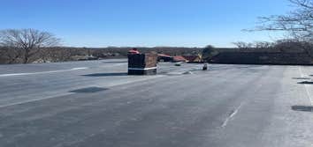 Photos by Adam Roofing #2 Strip and reproof 35 sq of Rubber membrane