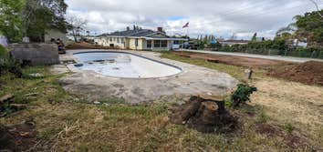 Yucaipa Swimming Pool Demolition Before