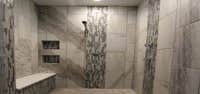Hinton Construction Inc / Floor to Wall Tile