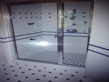 Kid's bathroom tile.
