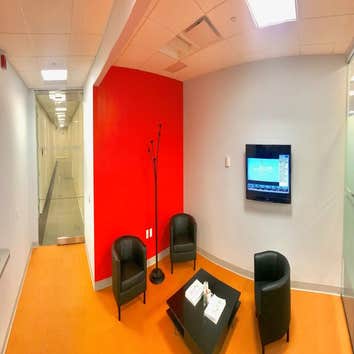 Afex A foreign exchange currency bank located in Manhattan, where we were asked to revamp their office and reception area. We took down walls and carpe