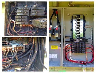 Panels Electrical panel upgrades, data cabinets, transformers, control cabinets, and IMC Riser Replacement.