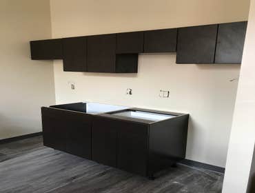 We also hang cabinets