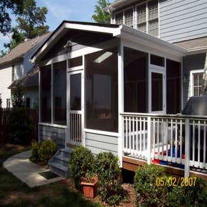 Cary NC deck and screen porch Triangle Home Solutions This relaxing and enjoyable screen porch is located in cary nc and was built by Triangle...