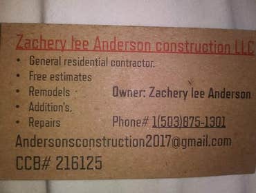 Photos by Zachery Lee Anderson Construction LLC #1