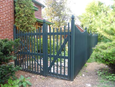 Treated fence install