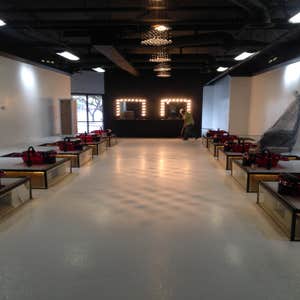 Epoxy floor with glitter