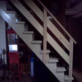 Updated basement stairs