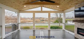 Photos by Kr Exteriors Inc #1 Built all new Composite screened in porch
