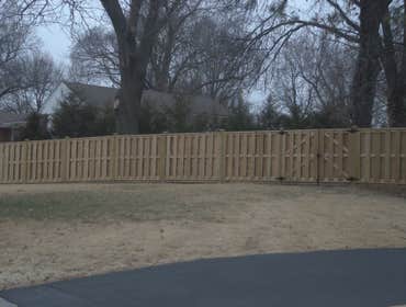 Wood Shadow Box fence