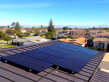 Installations Green Stock Solar ground-mounts and installations on comp, tile, and metal roofs!
