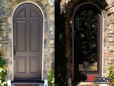 Before/After Door Conversions fabricates products for existing entryways. This gallery showcases the array of our offerings in a Before/After style. 