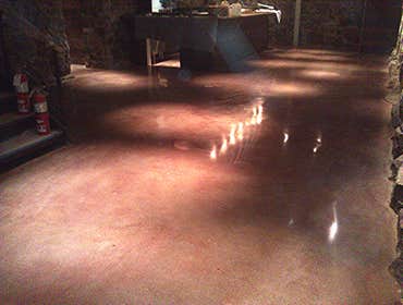 Polished/ stained concrete