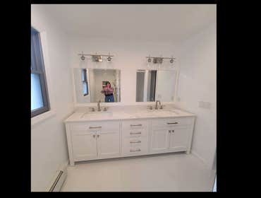 Photos by Pro Power Carpentry LLC #1 We remodel about 100 bathrooms per year and the average budget for our clients ranges from 10,000.00 to 30,000.00,