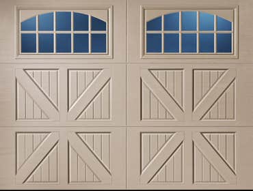 Presley Door Company Carriage Doors, Steel and overlay insulated