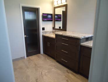 Project photos from Cadillac Tile Company L L C Here we have a good example of before[left side] and after photos, This is just a very small sample of 