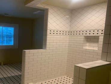 Tile Projects by Nobleman Construction Tile installation, repair, replacement. Complete bathrooms and kitchen remodels.