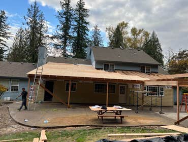 Kitchen and Patio Remodel Mulino Oregon In this project, we completely remodeled the kitchen, moved some walls, and opened the space. We also did the w
