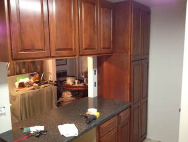 Adam R. Nardecchia Electrical Service Project In the first few pictures is a brand new maple kitchen being installed with custom counter tops which are
