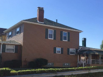 Covered back deck and side porch This beautiful backyard oasis includes a spacious deck which is partially covered by a 12 foot cathedral roof. This 