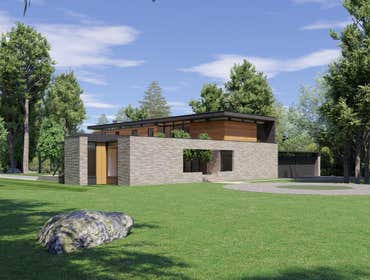 Hilltop House A modern luxury villa situated atop the Princeton Ridge in Mercer County, New Jersey, the Hilltop House is conceptualized as an entertain