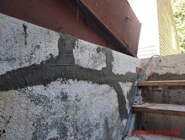 Photos by Property Care LLC #2 Concrete patch and drylock