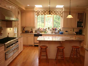 Kitchen Remodel Our client was looking for a kitchen remodel involving new countertops, appliiances, cabinet faces and painting.