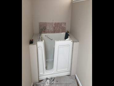 Photos by TNZ Remodeling & Handyman #4 Walk in Tub Surround
Dry rot repair on siding trim
Kitchen floor