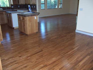 Hardwood Install 3/4" Solid Oak Plank. Full house install.
