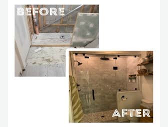 Photos by Level Up Home Improvement #2 Complete bathroom remodels are available this is a custom one off bathroom we designed for a customer last summe