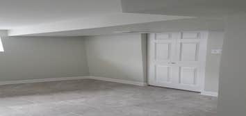Photos by Green Construction Holmes Builders LLC #2 Remodel complete basement, add full bathroom, laundry room, new plumbing for bathroom and laundry r