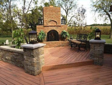 Outdoor Fireplace & Deck Ohio
