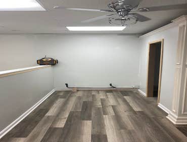 Photos by F Squared LLC #1 Renovated Beauty Salon
Demolition, framing, electrical, plumbing, drywall, paint, trim and flooring, also set up styling st