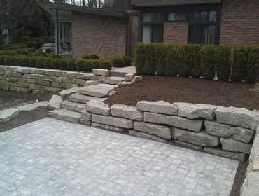 Project photos from OCR, inc. plantings & hardscapes...