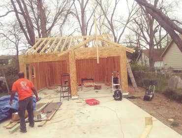 Garage New Build 2019 Framing Dallas,Tx